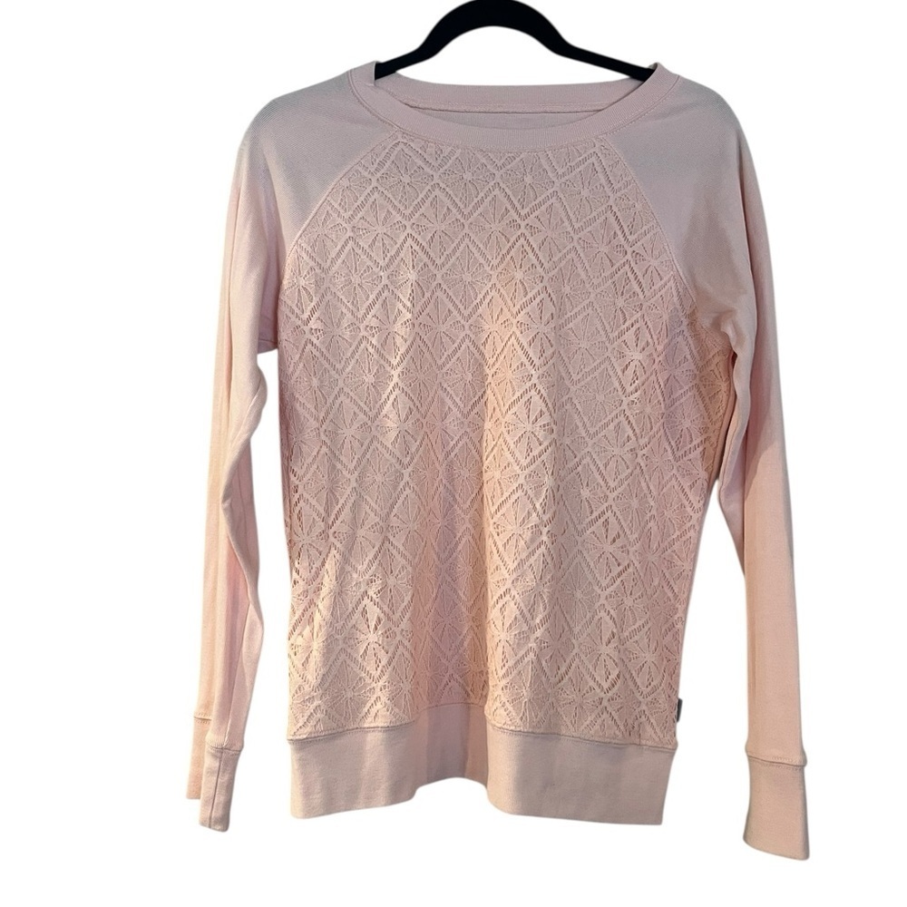 Eddie Bauer Soft Pink Crewneck Top Womens Small